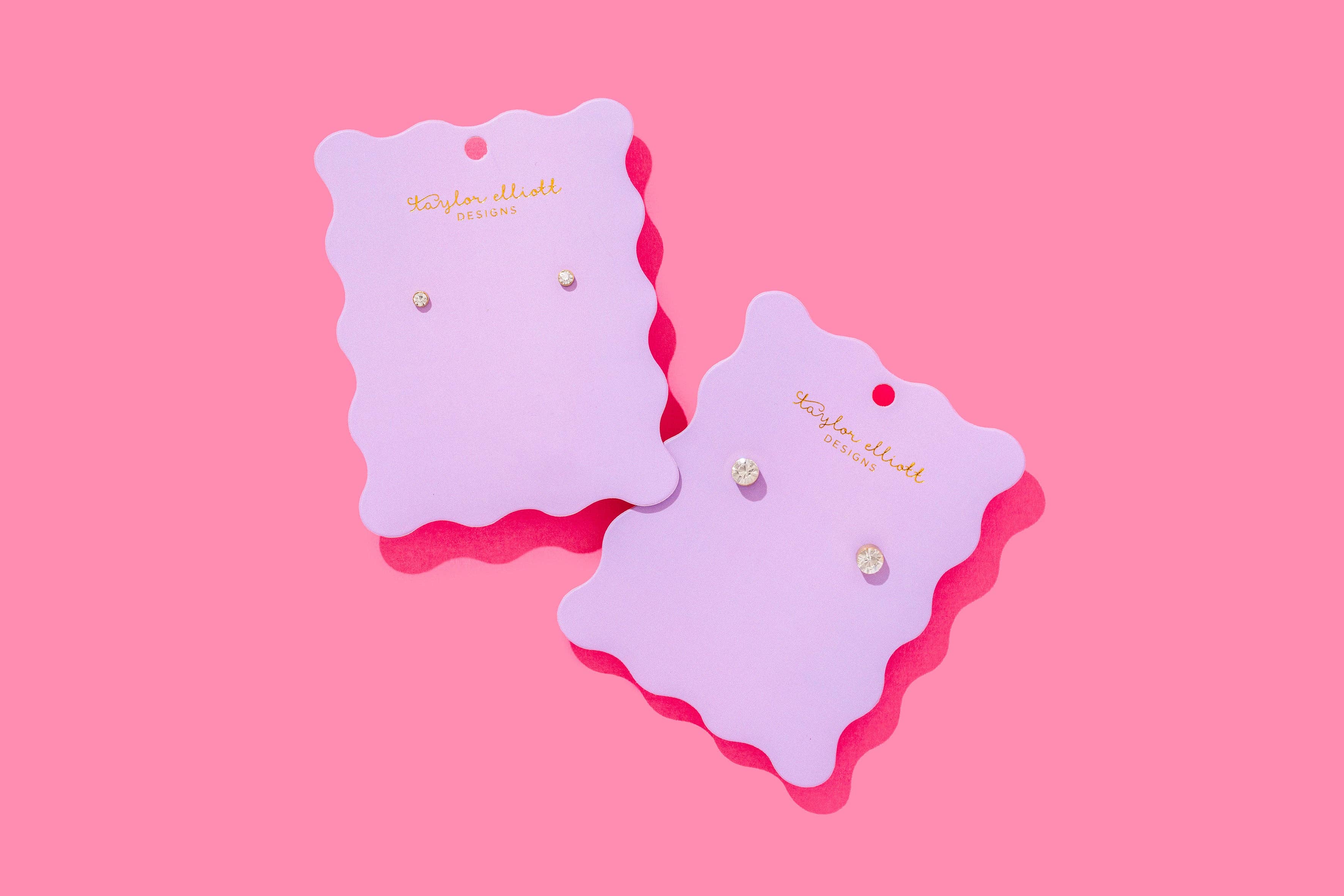 Taylor Elliott Designs - Wholesale Knopjes/oorstekers - Maren Bezel Oorbellen Medium - Min. 2 (E-43)2