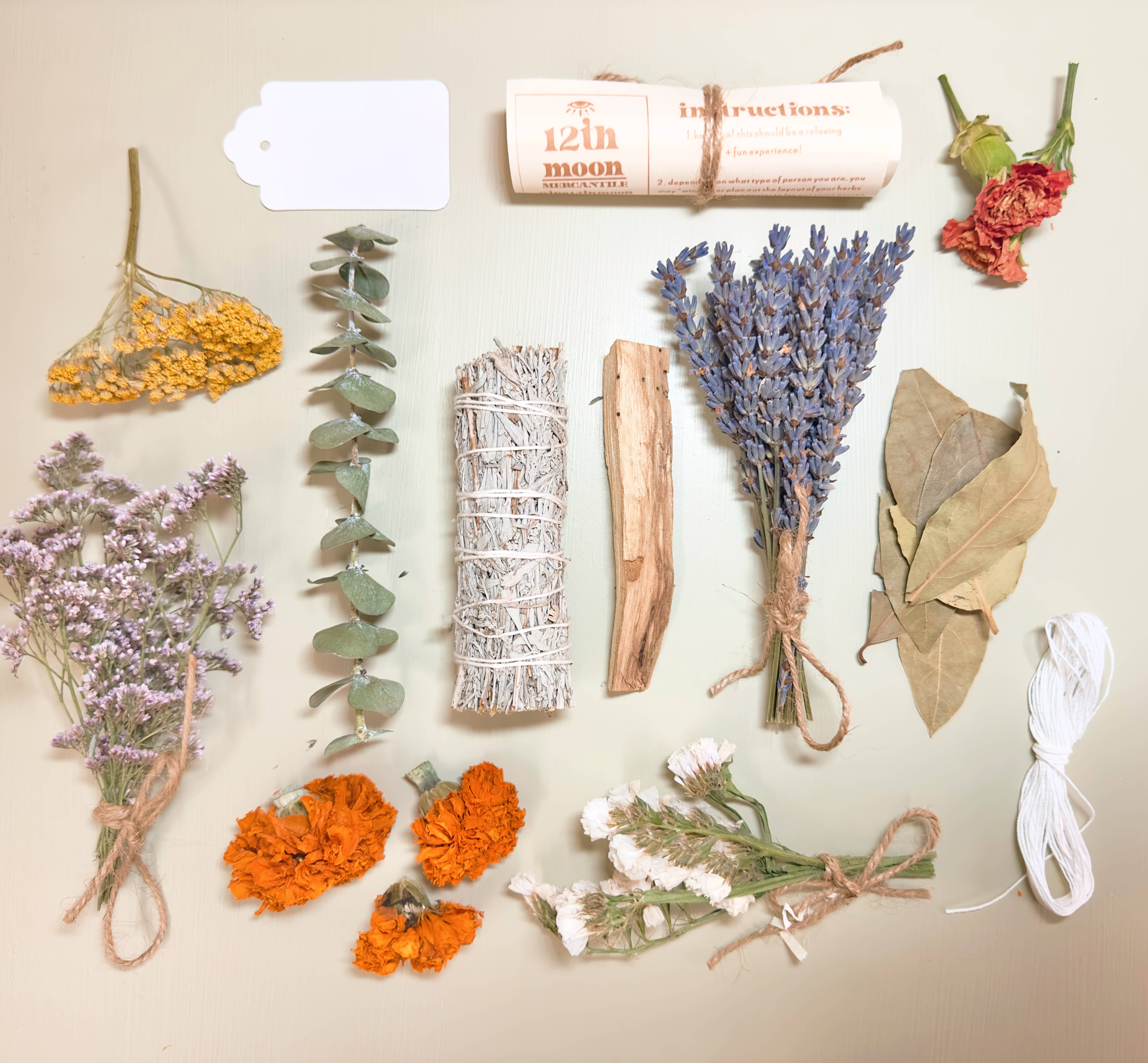 The 12th Moon - Wholesale Sage Bundle - DIY SMUDGE KIT -  Sage Kit - Gifting - Offline Activities3