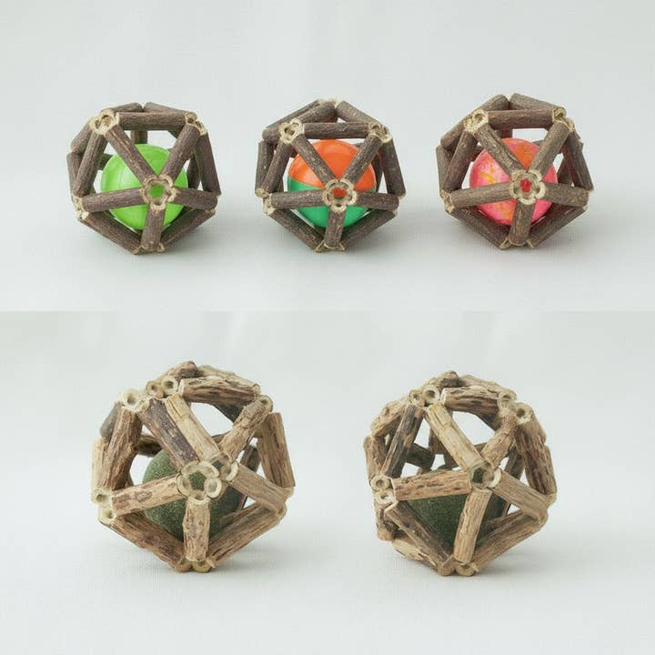 Plush Catnip Ball Toy with Bell for wholesale by kapeit