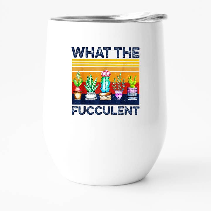 Engraçado Tumbler de Vinho Suculento, Floral Shop Presente, Amante de Plantas por atacado de Fbombs & Booze