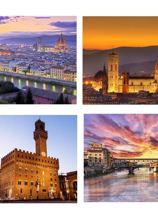 Set 4 Tovagliette plastificate Firenze per la vendita all'ingrosso da parte di DB GROUP SRL