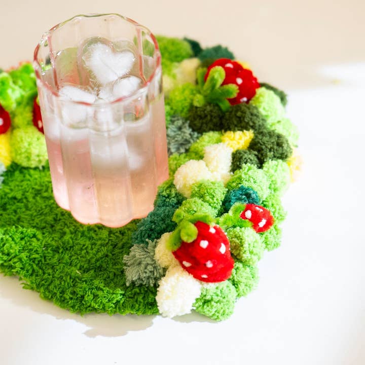 Craft Club - Wholesale DIY Craft Kit - STRAWBERRY - Moss Coaster Kit11