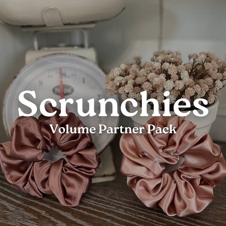 Volume Scrunchie Partner Pack (36 Units) for wholesale by Delilah & Co