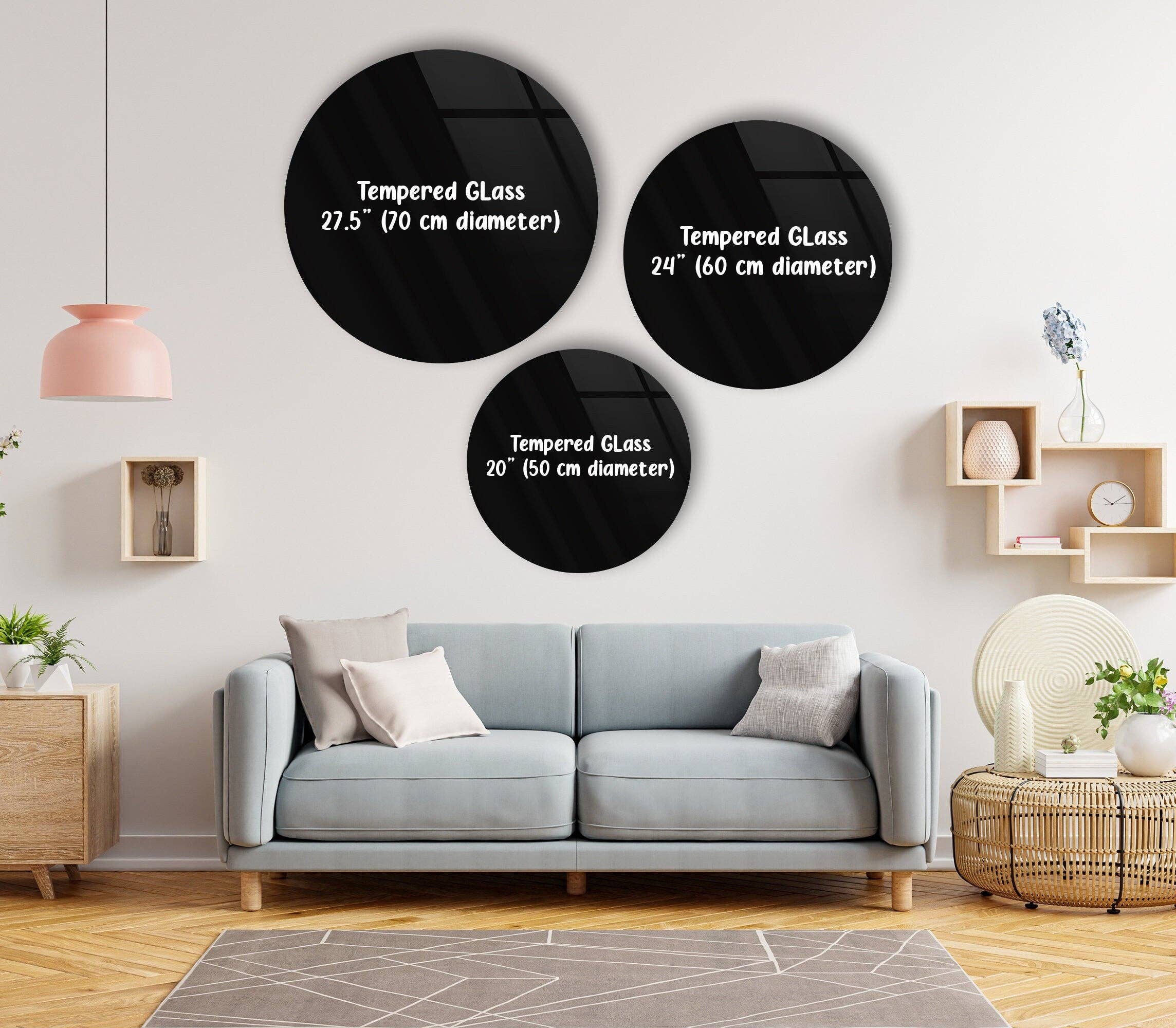 MyPhotostation - Wholesale Wall Accent - Abstract Round Tempered Glass Wall Art9