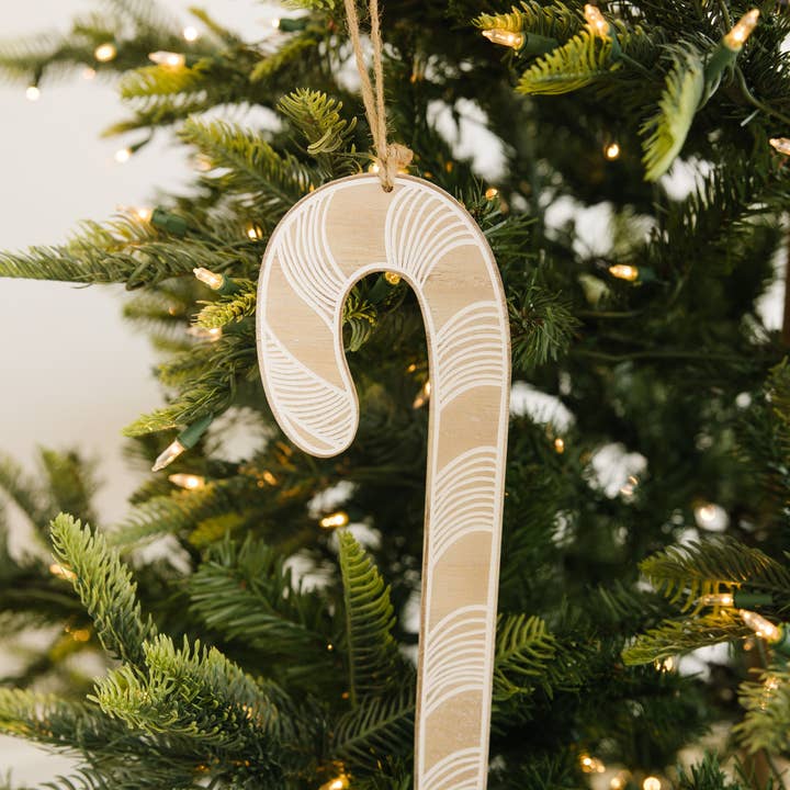 75523 - 4x12 wood ornament CANDY CANE CHRISTMAS CLEARANCE for wholesale by Devanie At Home (Formerly Adams & Co.)
