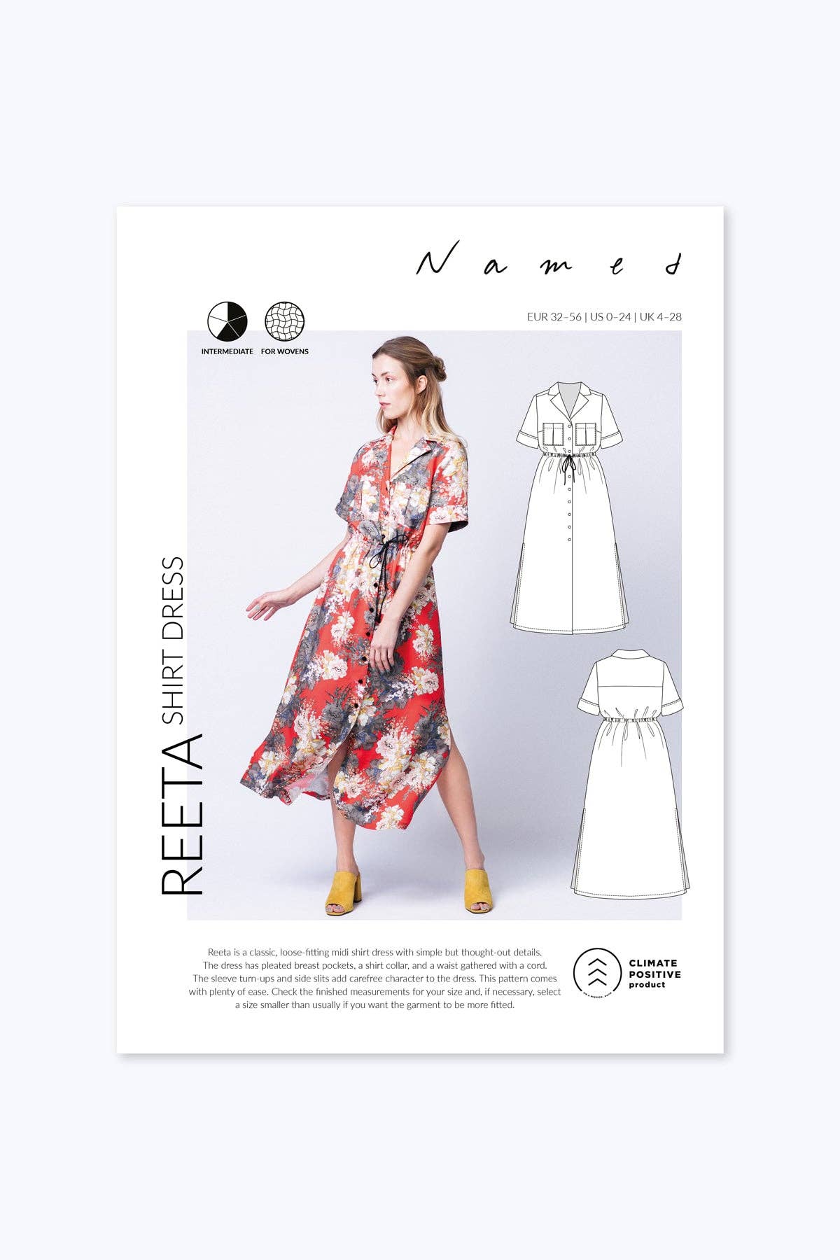 Named Clothing Finland Oy - Wholesale Craft Sewing Kit - Reeta shirt dress6