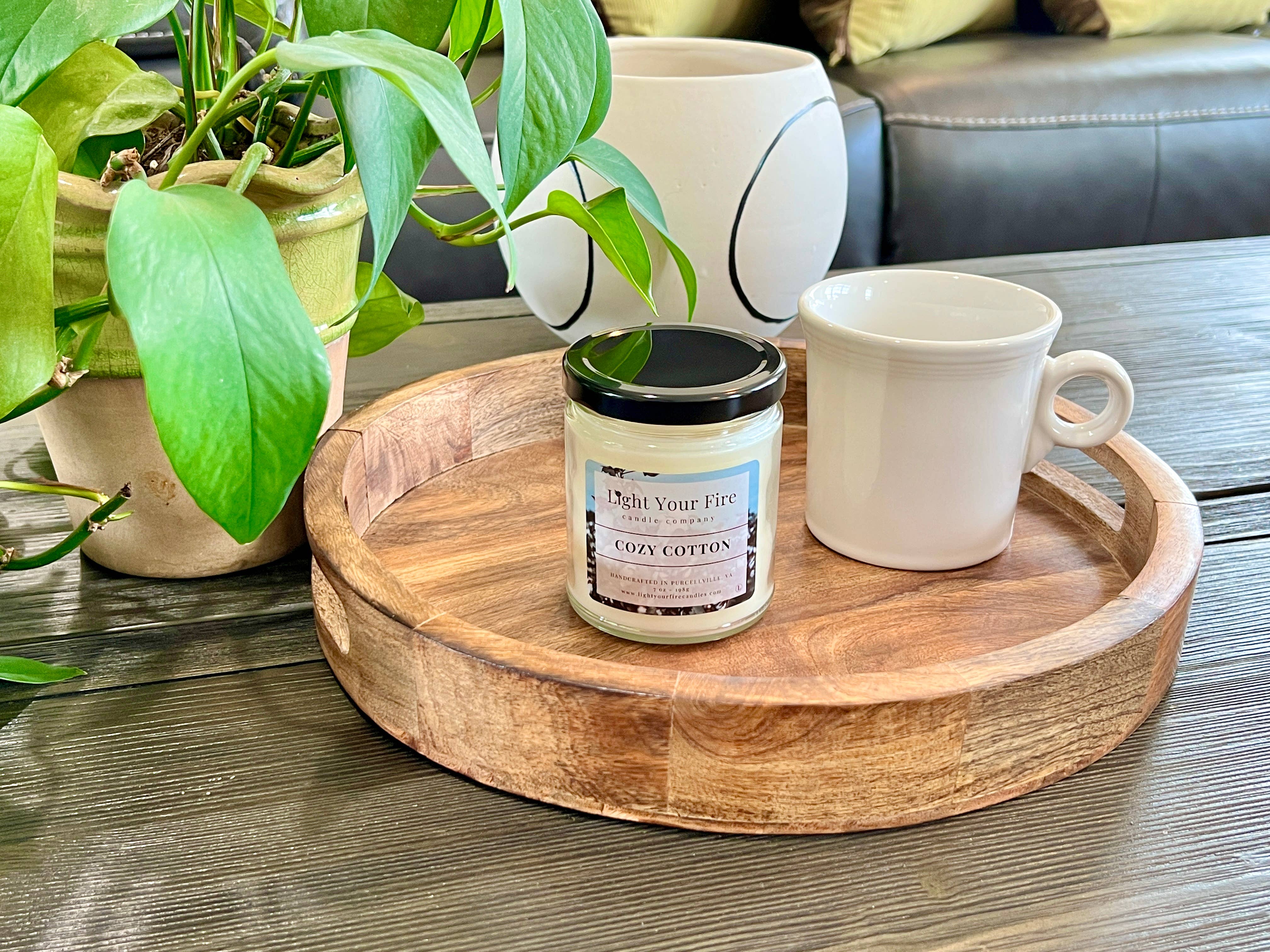 Light Your Fire Candle Co - Wholesale Jar/Filled Candle - Cozy Cotton Candle2