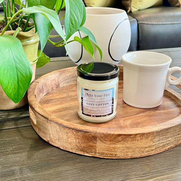 Light Your Fire Candle Co - Wholesale Jar/Filled Candle - Cozy Cotton Candle2