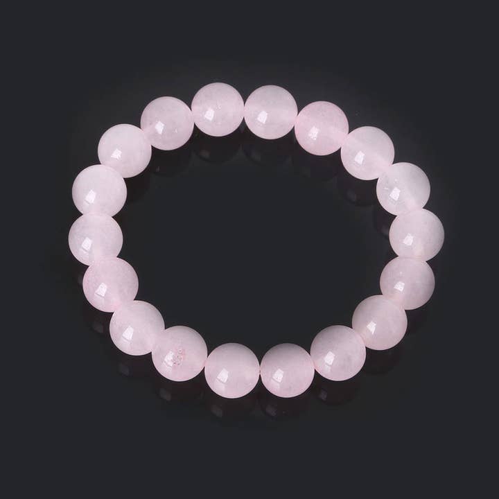Rose Quartz 6mm Bracelet for wholesale by It's Your Journey LLC