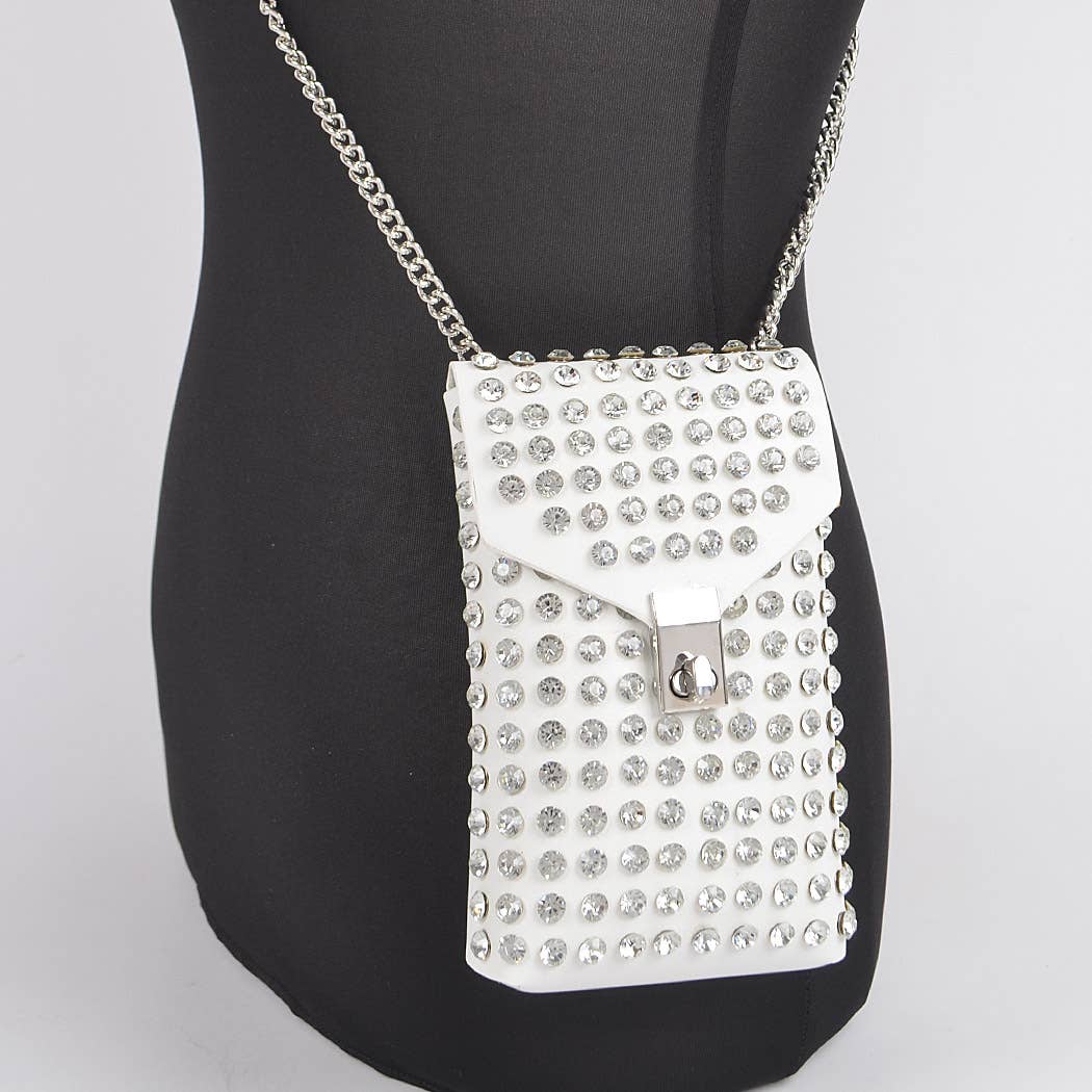 3AM BY H&D ACCESSORIES - Wholesale Crossbody Bag - Women's - Rhinestone Cellphone Crossbody Belt Bag7