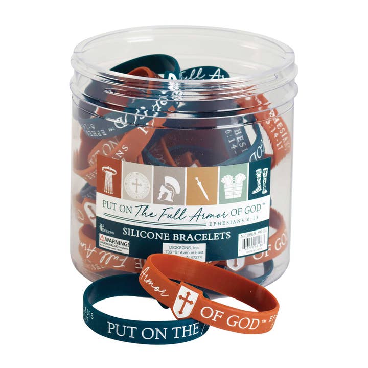 Magnolia - Wholesale Wristband - Bracelet Silicone Full Armor Of God