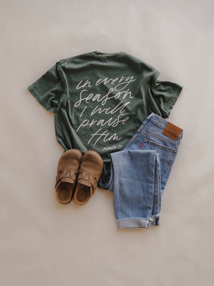 Dear Heart - Wholesale Screen Printed T-Shirt - Women's - In Every Season Tee | Women's Christian Tee 4