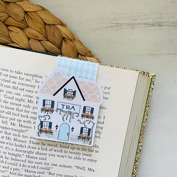 Tea Shop Magnetic Bookmark for wholesale by Makerie Day