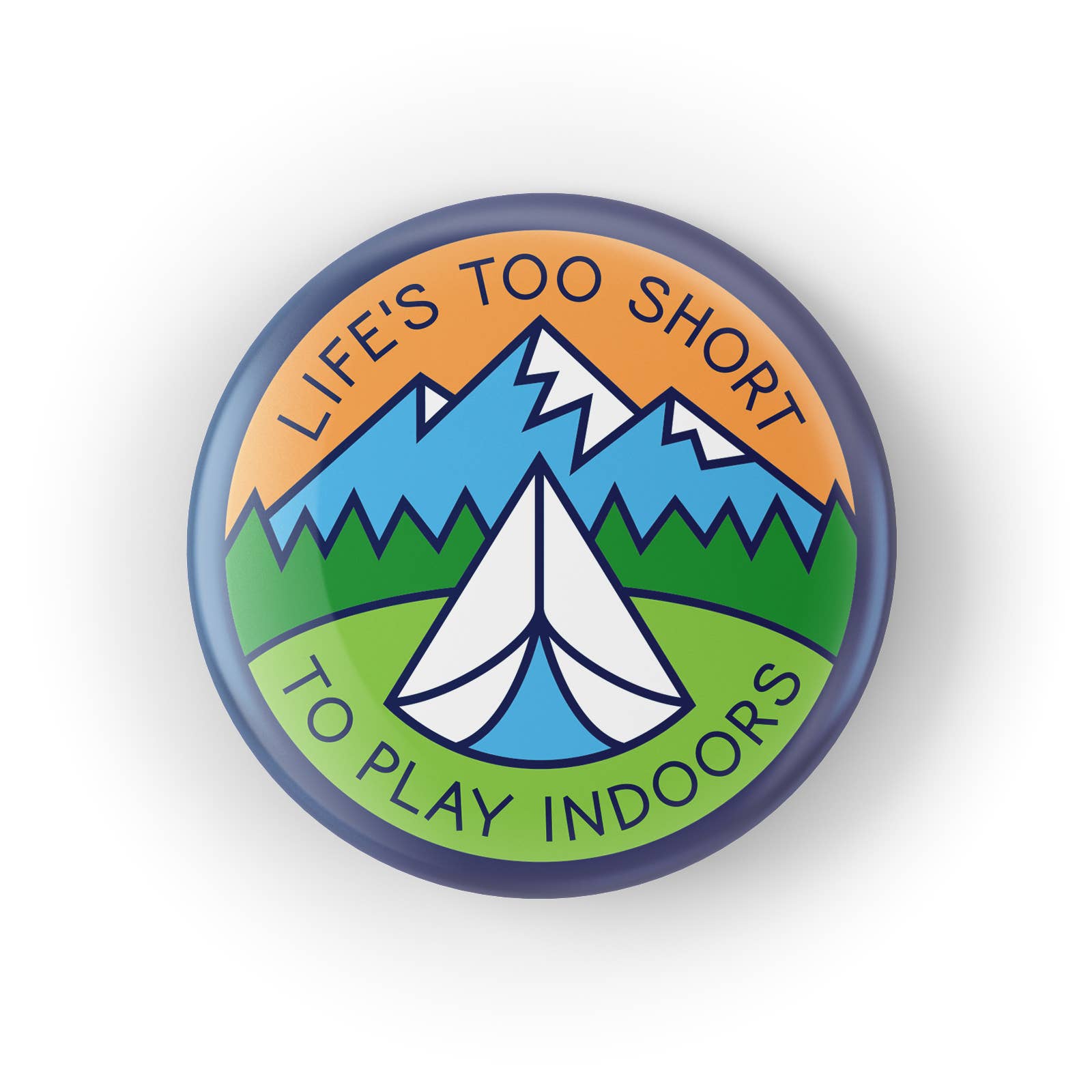 Poppy & Quail - Vente Épinglettes/boutons - Bouton La vie est courte