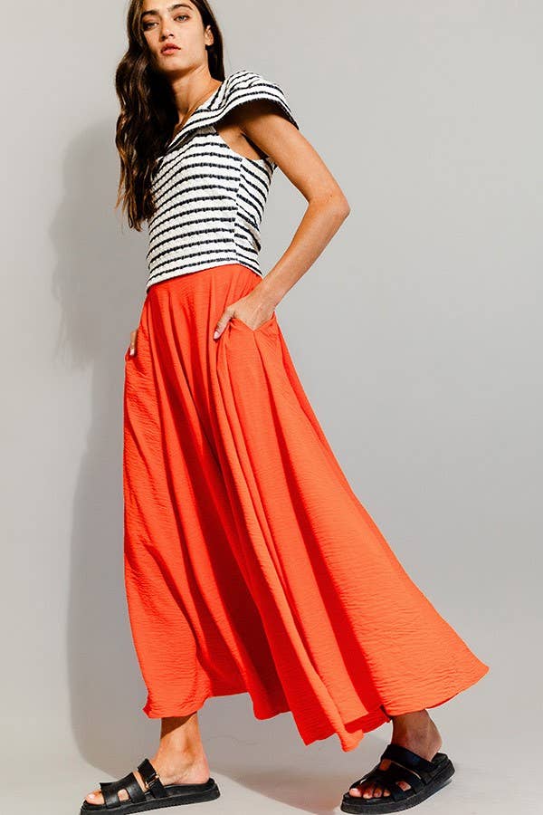 BUCKETLIST INC - Wholesale Pants - Women's - P5131 Solid Woven Wide Leg Pants10