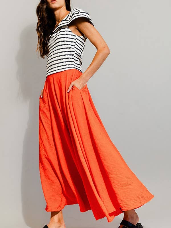 BUCKETLIST INC - Wholesale Pants - Women's - P5131 Solid Woven Wide Leg Pants10