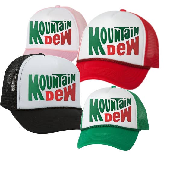 Mountain Dew Vintage Retro Trucker Hat cap unisex for wholesale by The Candy Collections
