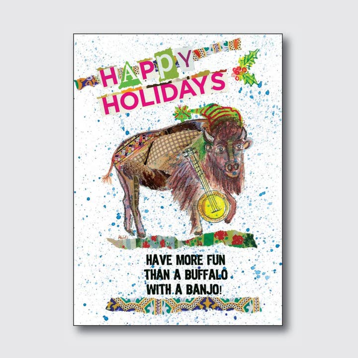 Buffa Banjo for wholesale by Chique Lixo Greeting Cards