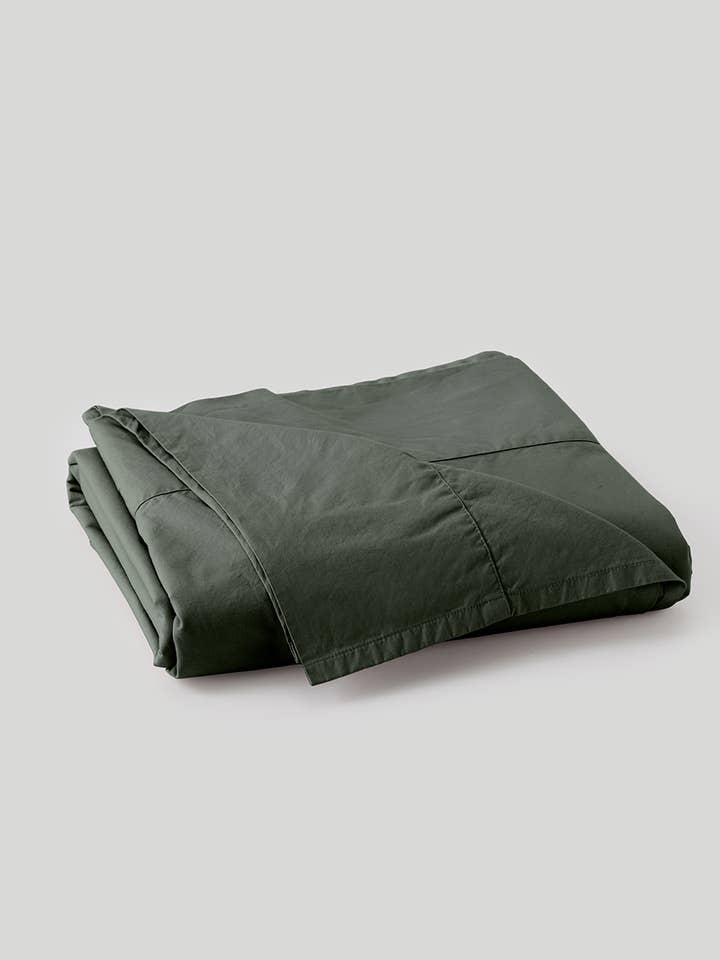 Mocha Mousse Home Organic Cool-Air Percale Flat Sheet for wholesale on Faire