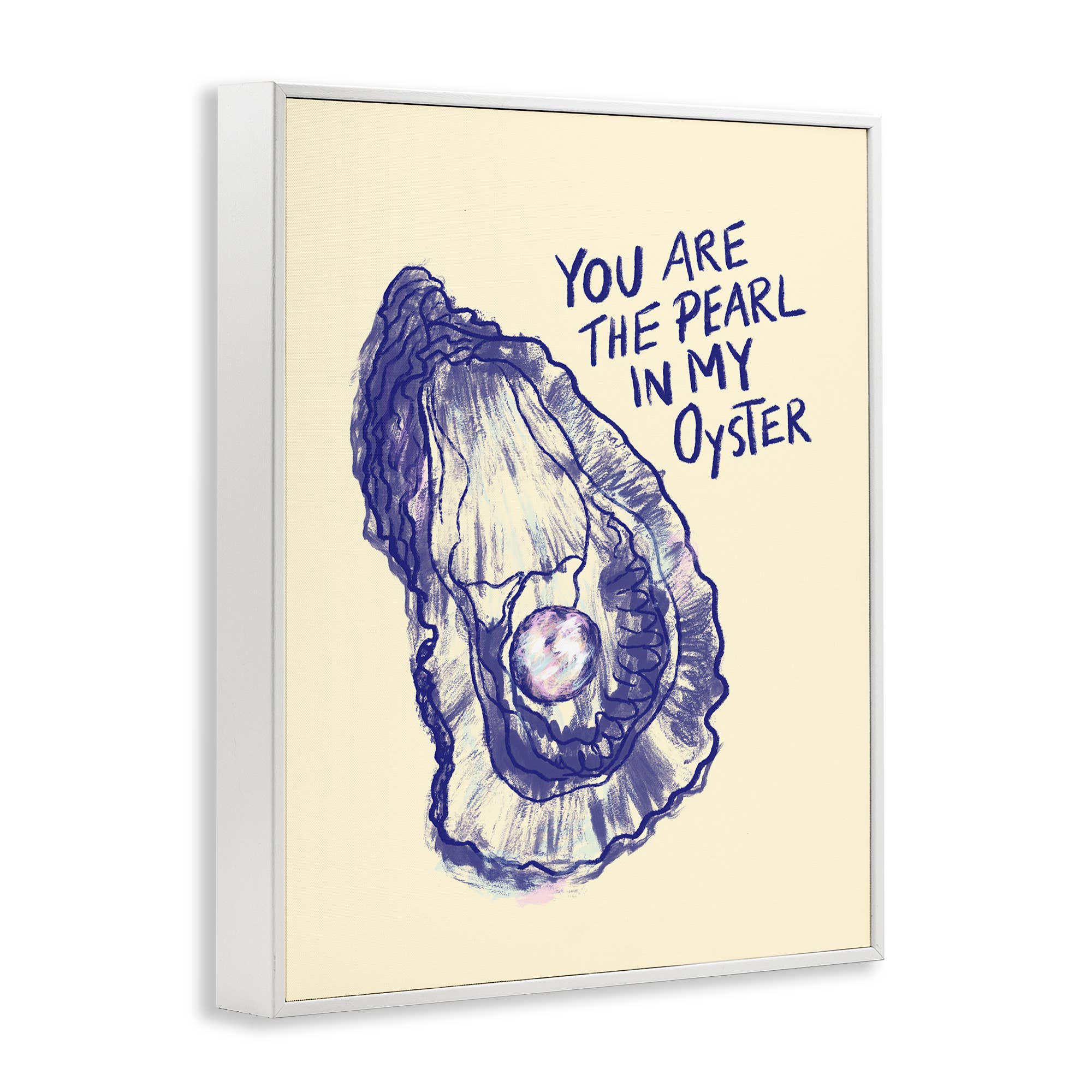 Stupell Industries - Venta al por mayor Cartel de pared - Arte de Pared enmarcado - Perla en mi Ostra15