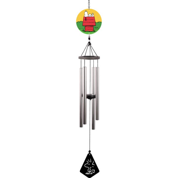 Snoopy Wind Chime w/Cutout for wholesale by Spoontiques, Inc