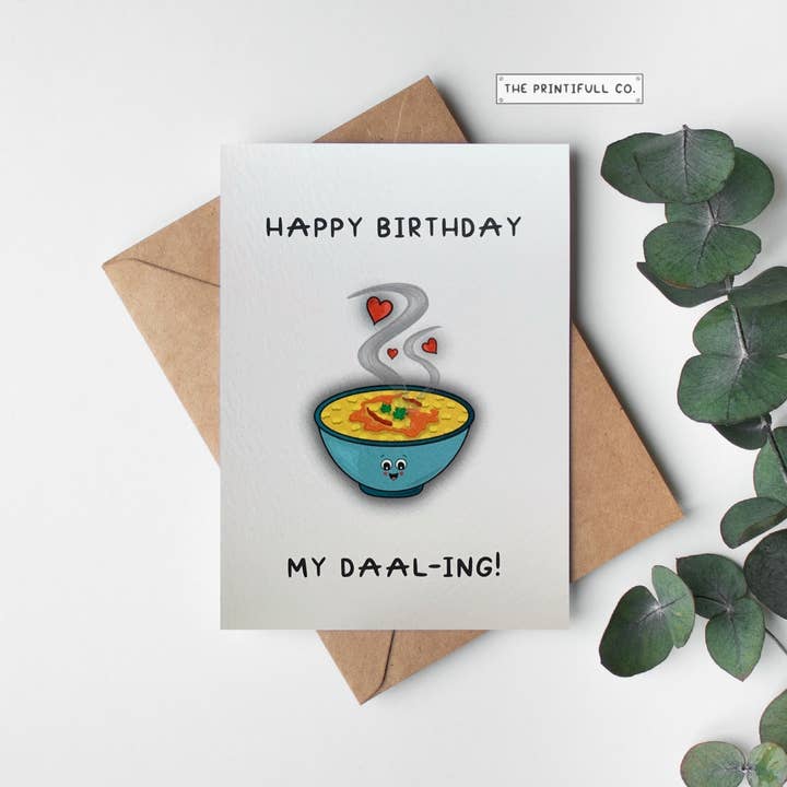 Fijne verjaardag Mijn Daal-ing! | Grappig Indiaas, Zuid-Aziatisch voor wholesale door The Printifull Co.