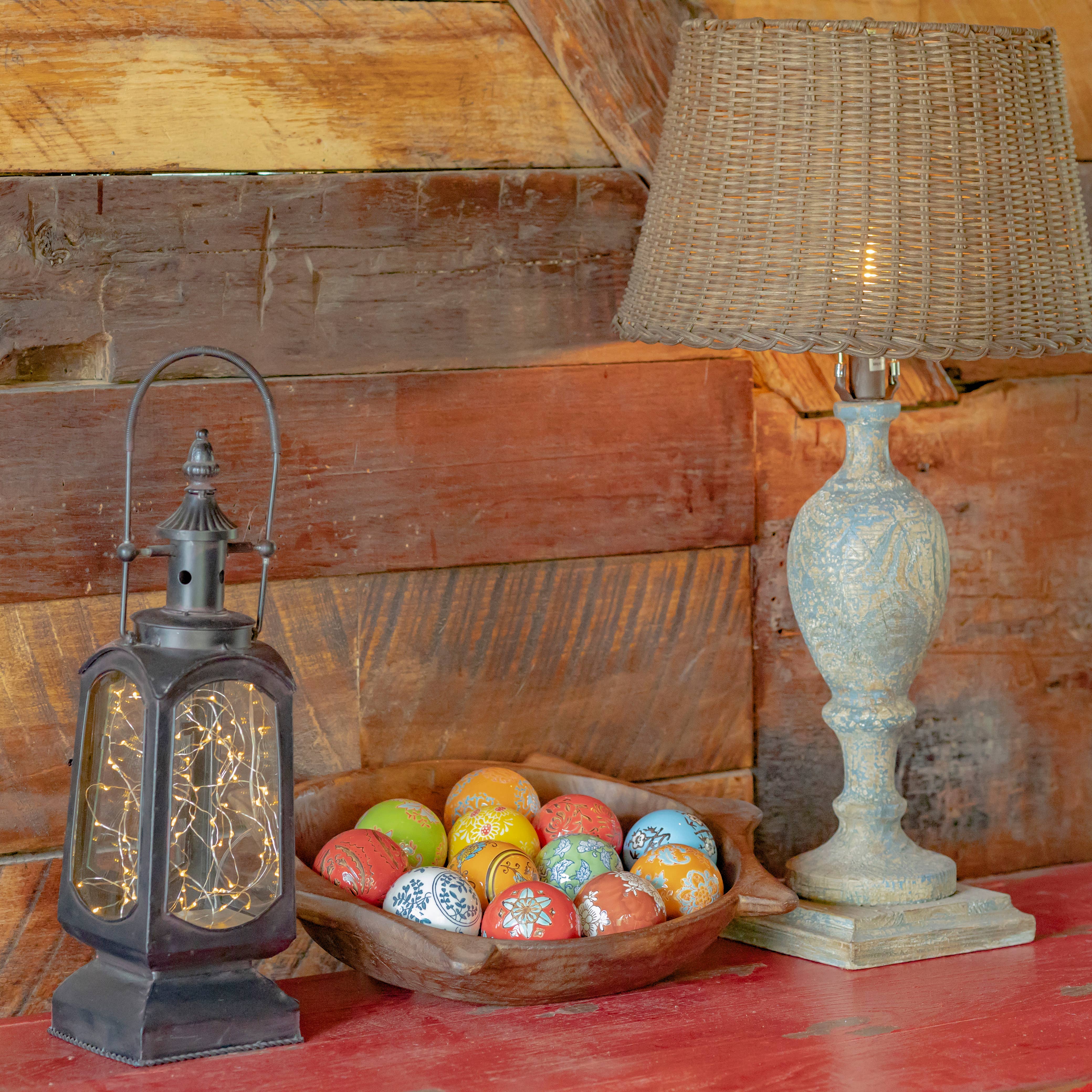 Zaer Ltd. International - Wholesale Decorative Tabletop Object - 12pc Assorted 3" Ceramic Sailor Balls Yokohama-Bright Color7