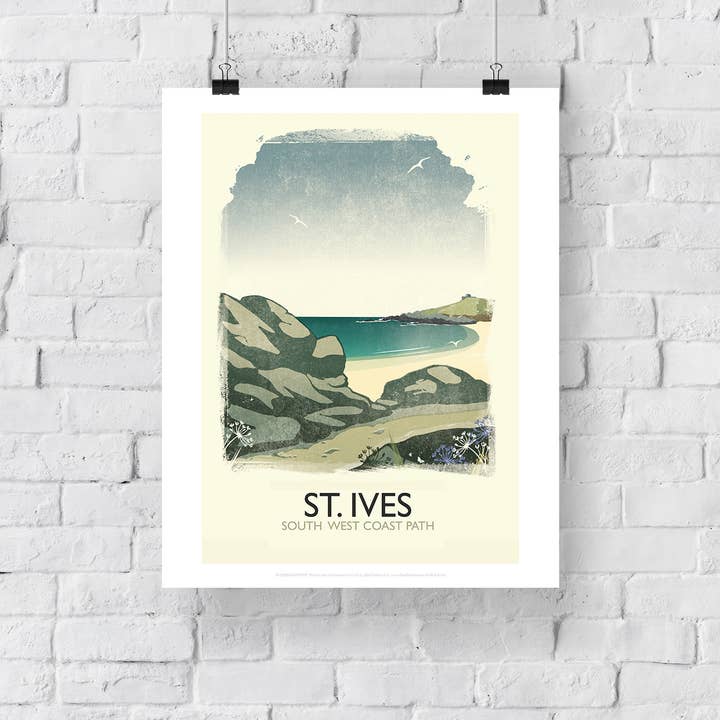 Star Editions – Großhandel Kunstdruck – St. Ives - Südwestküstenpfad - 11X14" Premium Kunstdruck2