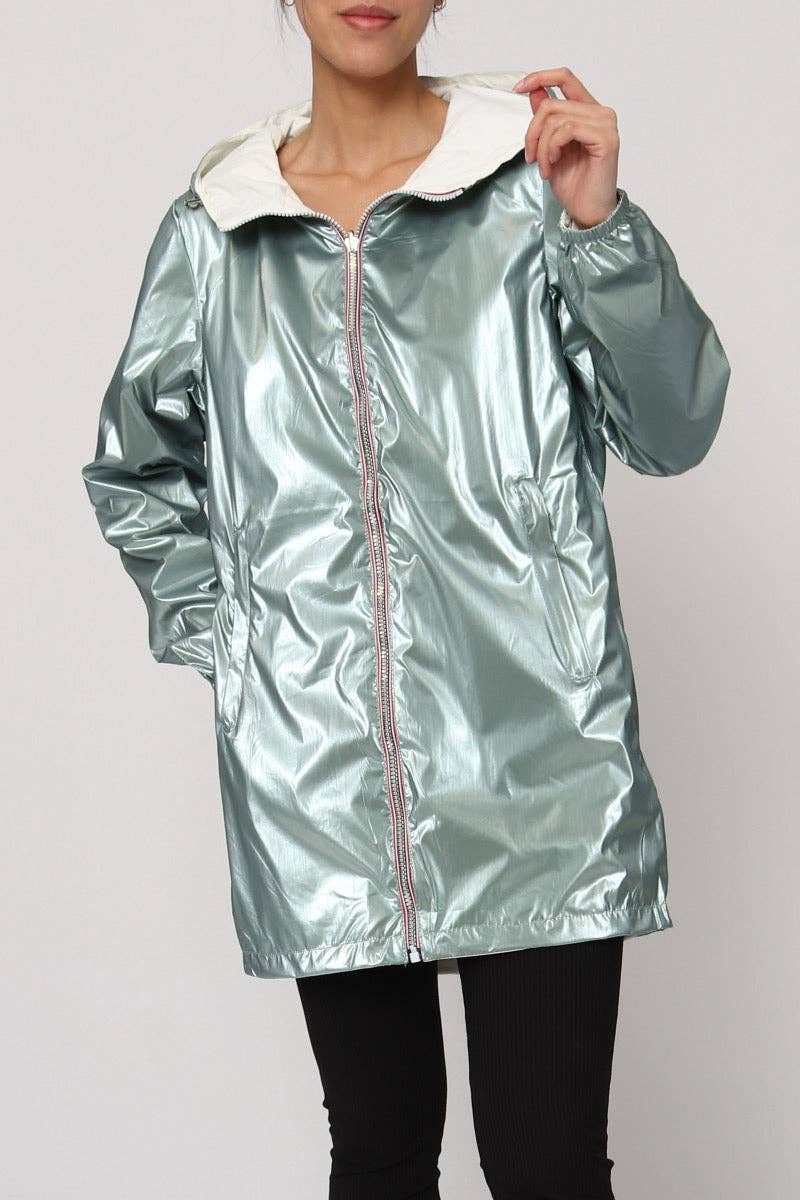 SOFTY - Wholesale Windbreaker - Women's - Reversible waterproof windbreaker - S381125