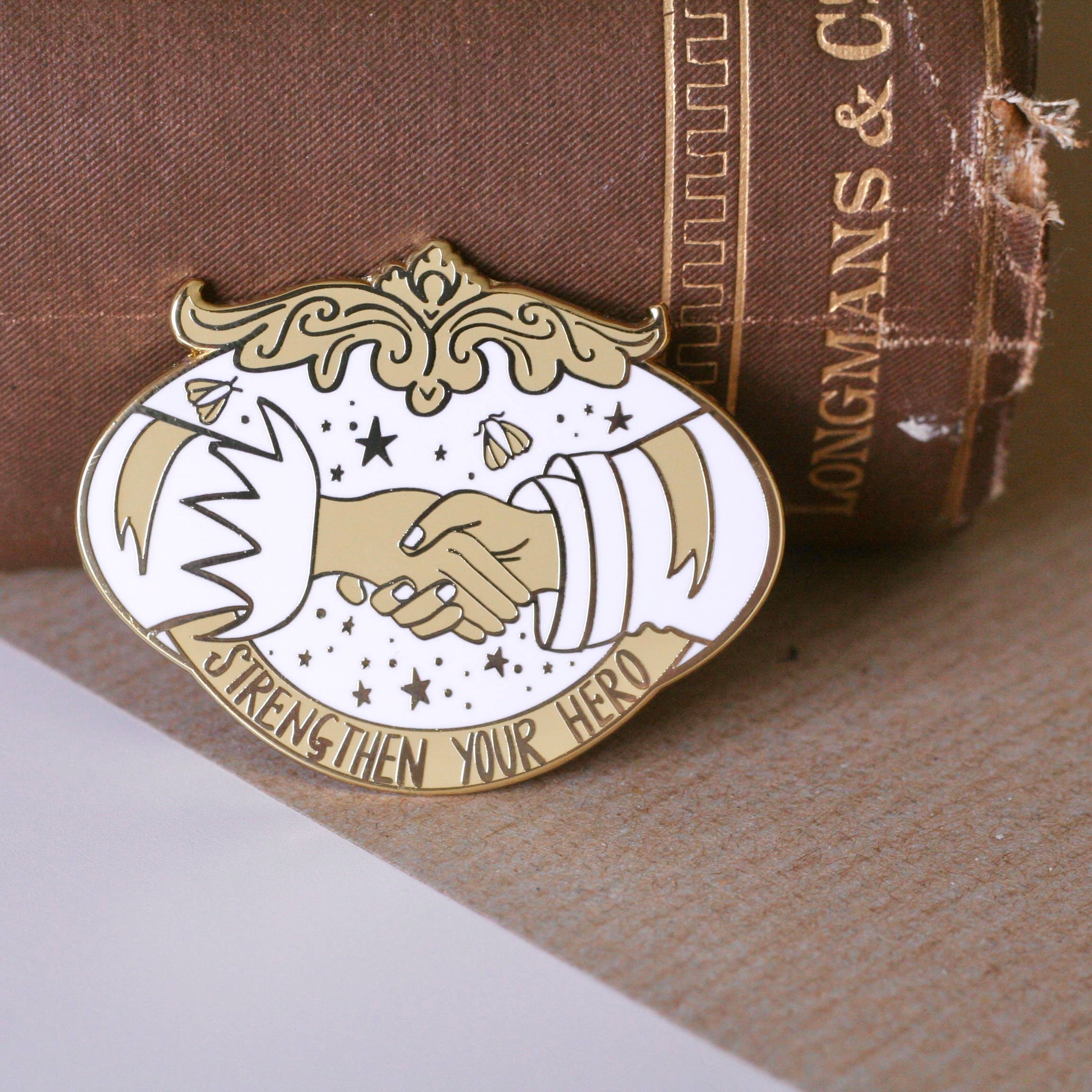 Laura Crow Illustration – wholesale Lapel pin/button – The Bronte Sisters Enamel Pin Set of Three4