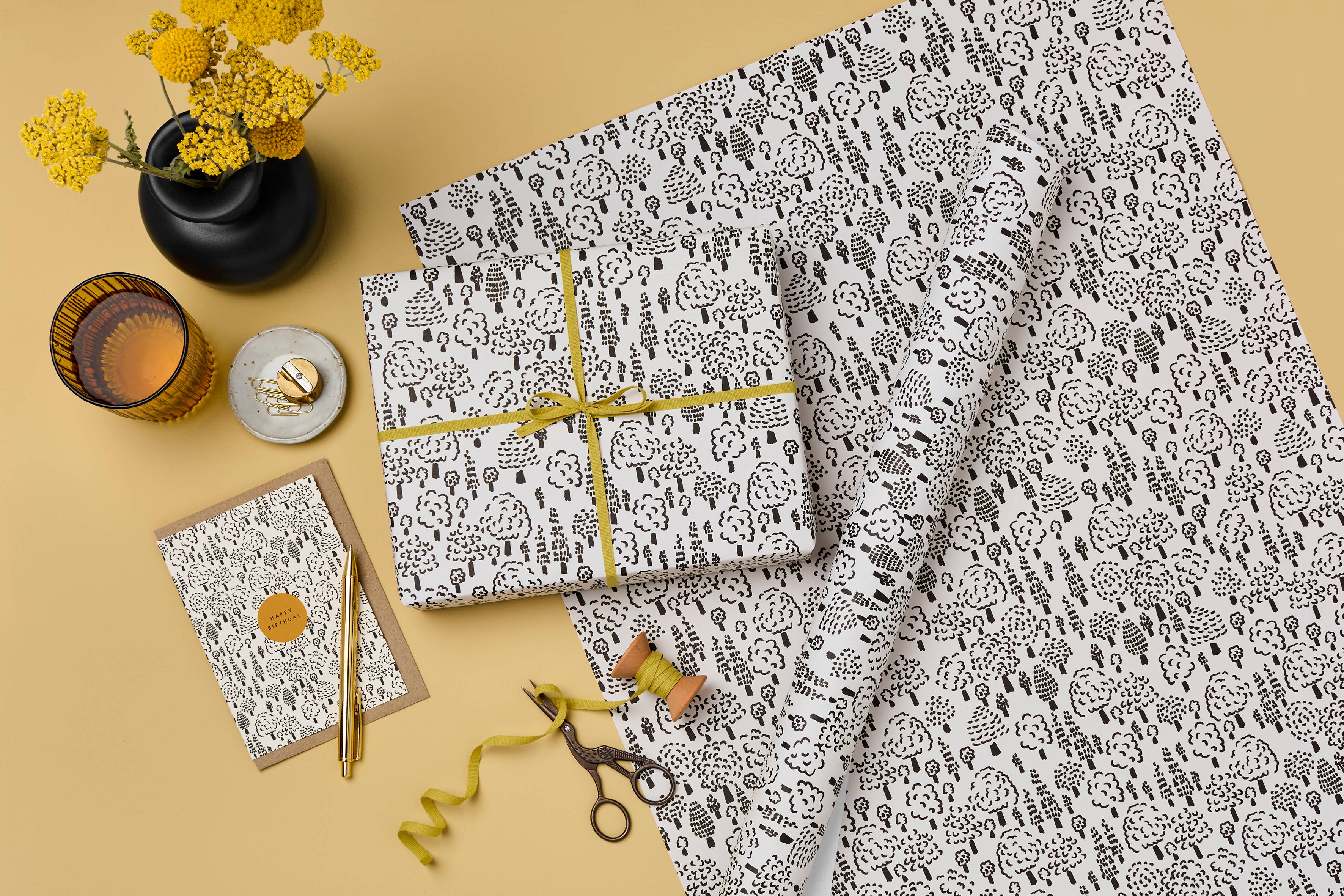 Lucy says I do - Wholesale Flat Wrap - Forest Wrapping Paper1