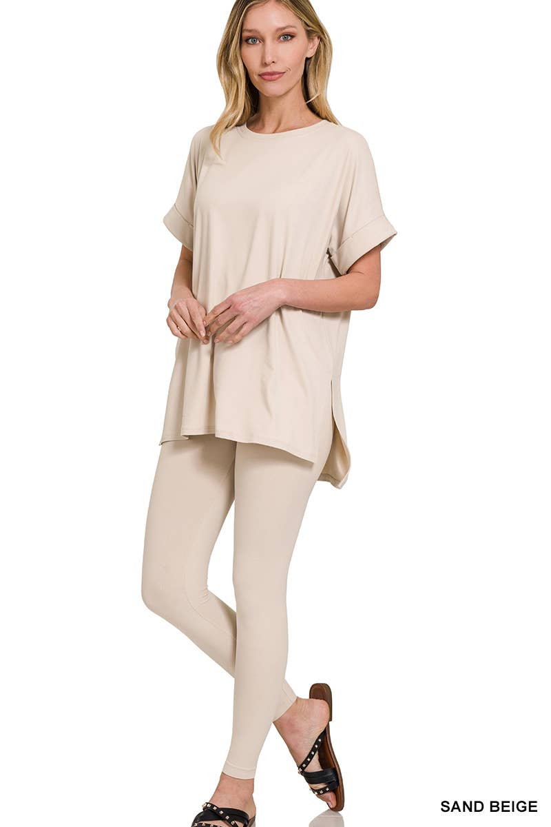 42POPS - Wholesale Lounge Set - Women's - Microfiber Soft Loungewear 2pc Set SI-218097