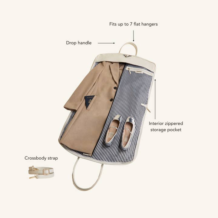 Hudson + Bleecker – wholesale Garment bag – unisex – Bon Voyage Garment Bag - White Crocodile4