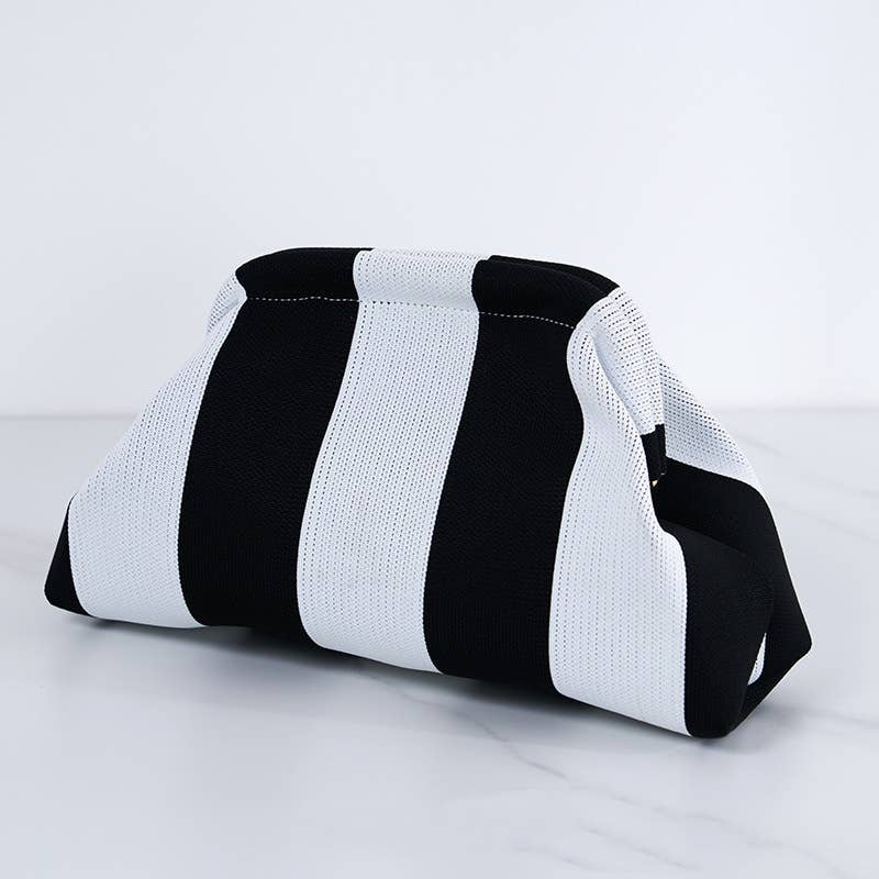 NARWEY INC - Wholesale Makeup/Cosmetic Bag - Compact Urban Chic Stripe Design Clutch Bag Makeup Pouch10