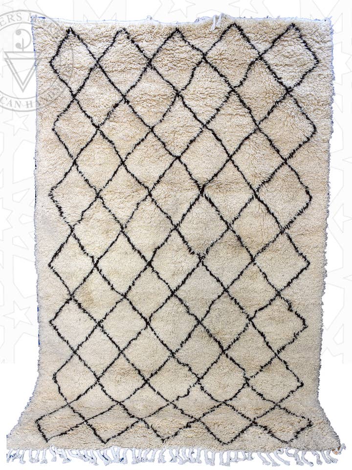 Tapete marroquino Beni Ourain por atacado de Berbers Market