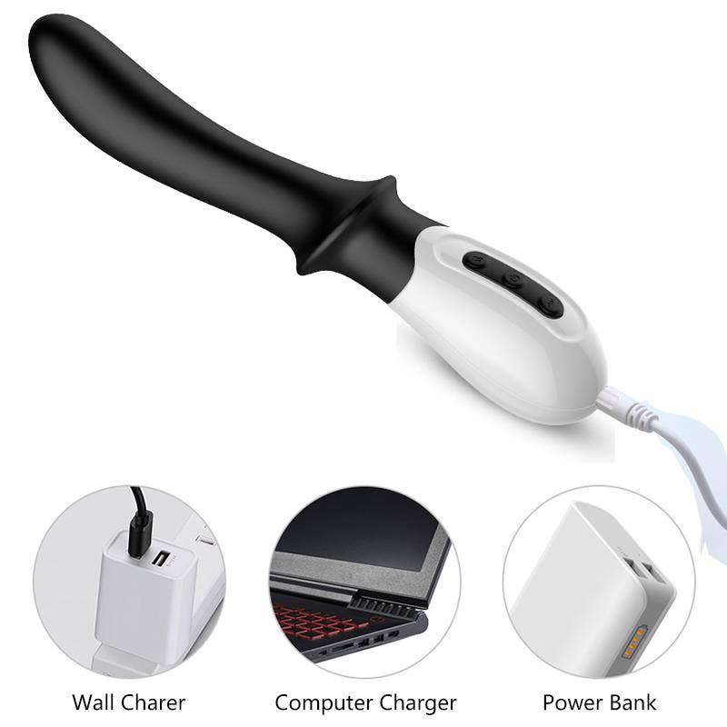 Kinky Pleasure - Venta al por mayor Juguetes eróticos - Foxshow - 63-00015 - Diseño Vibrador Punto G - 20 cm - Función de Calor - 10 Funciones - Recargable - Caja de Regalo de Lujo - Negro0