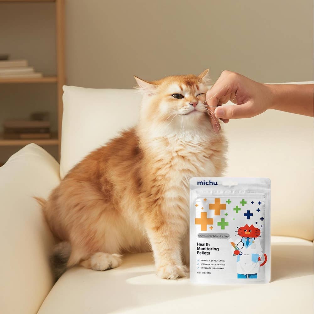 MichuPet - Wholesale Cat Litter - Michu Cat Health Monitoring Pellets - Colour Changing Indica1