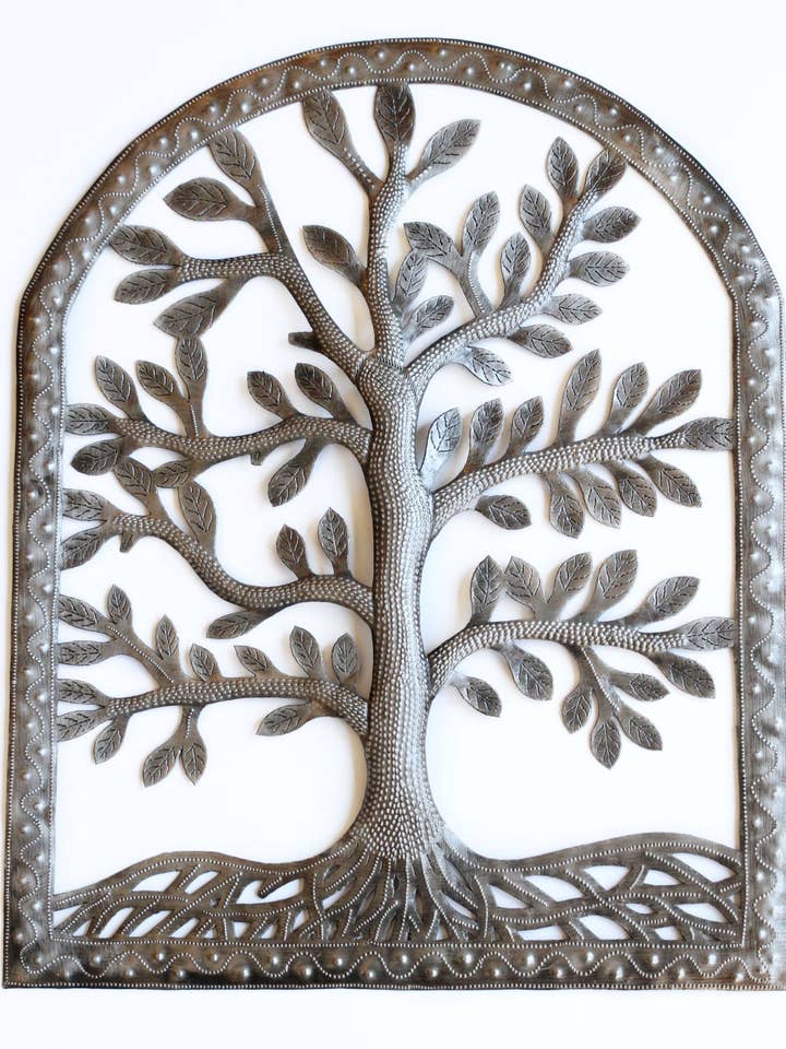 Haitian Tree of Life Metal Art - Arch for wholesale by Vi Bella