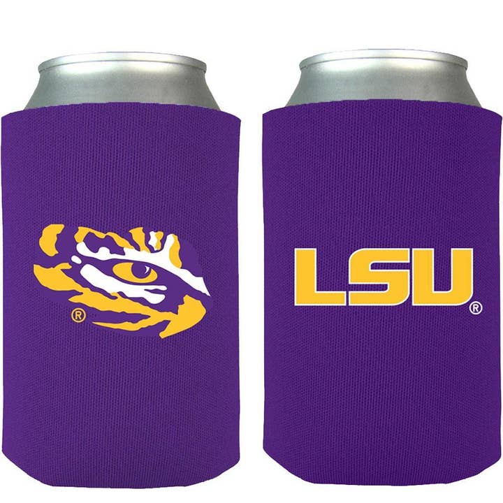 Team Logo Can Insulator, LSU Tigers for wholesale by The Memory Company