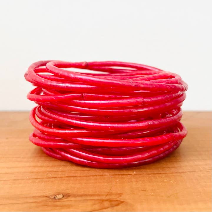 Afrika | Vävda armband | Enfärgad blå | Barnstorlek för wholesale av Beautifully Made Fair Trade