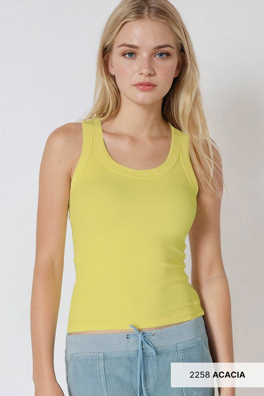 NIKIBIKI – wholesale Tank top – Women′s – NS8216 - Reversible Ribbed Tank Top3