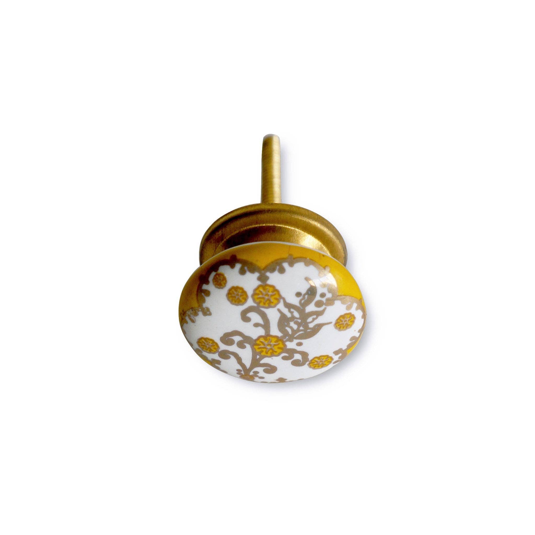 NACH - Wholesale Knob/Pull - Floral Design Ceramic Knob1