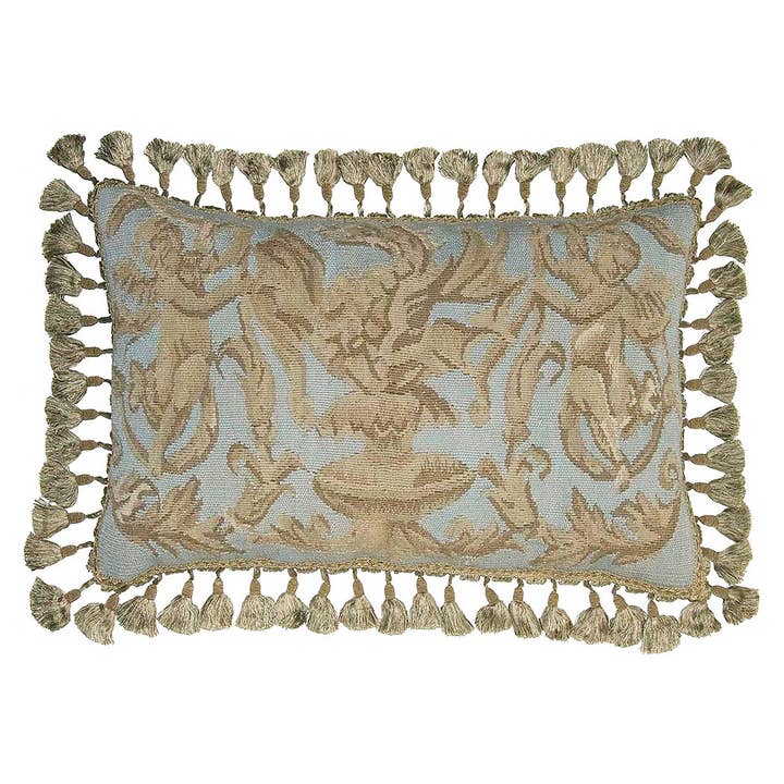 Vintage Style Handmade Aubusson Decorative Throw Pillow for wholesale by Provence Home