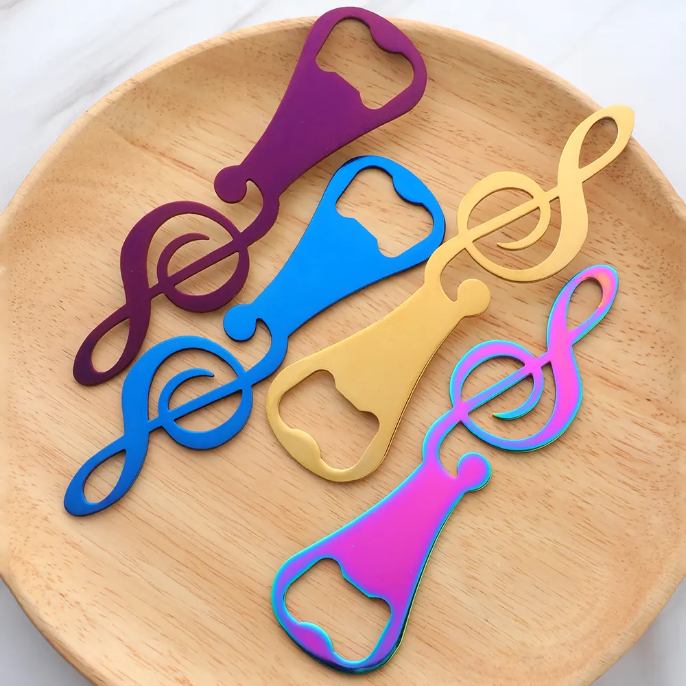 Sostraw & SmartThings - Wholesale Bottle/Wine Opener - Music Note Bottle Opener - 6 colors4
