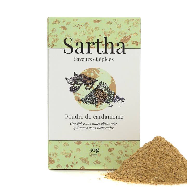 Kardemomme pulver 50g oprindelse Guatemala for engroshandel hos Sartha
