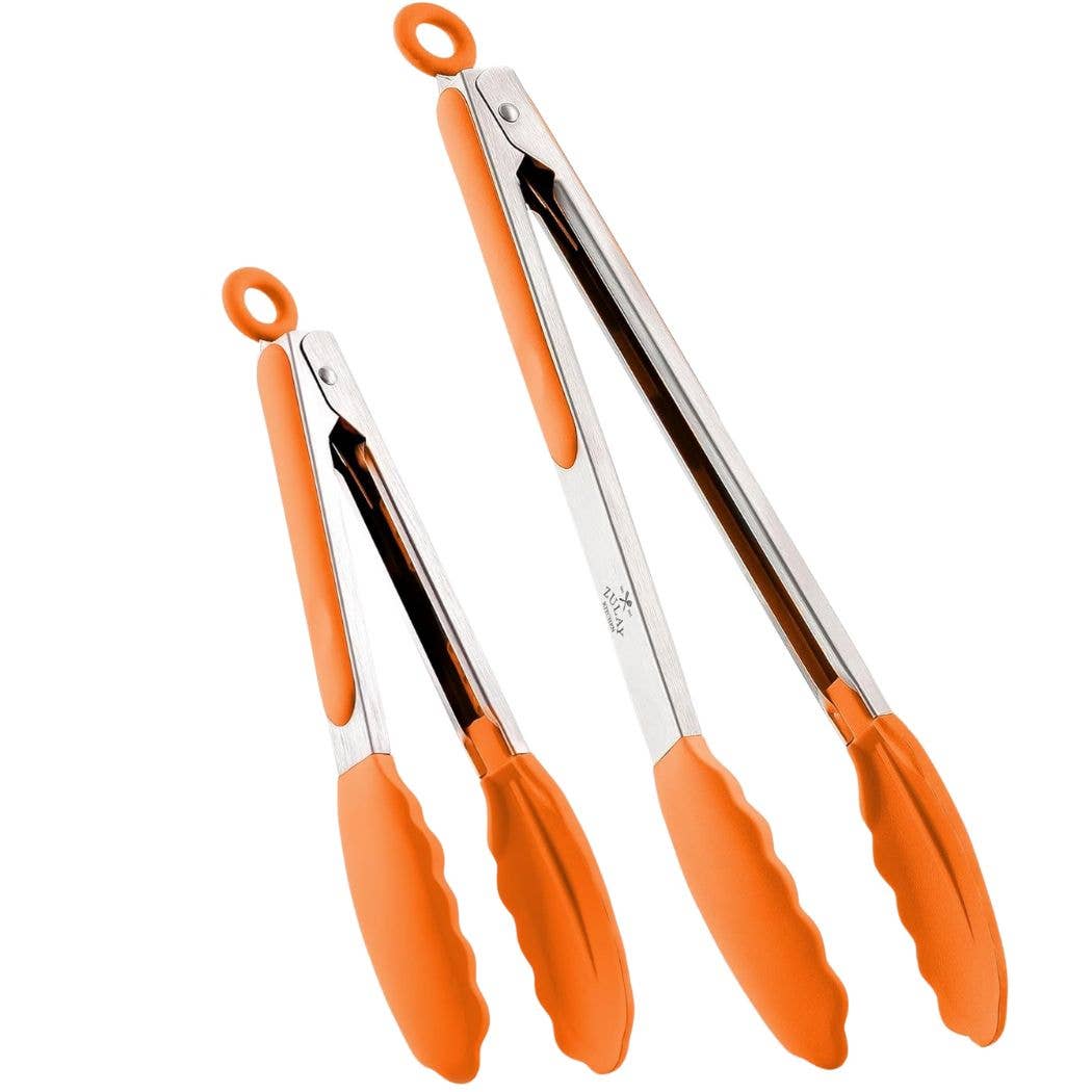 Zulay Kitchen - Wholesale Kitchen Tong - Cooking Tongs With Silicone Tips 9" & 12" - Stainless Steel17