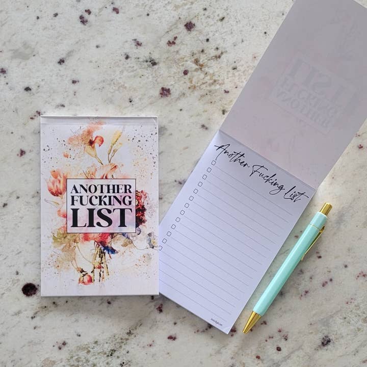 Another Fucking List Notepad | Sweary Notepad | To Do List for wholesale by DIYxe