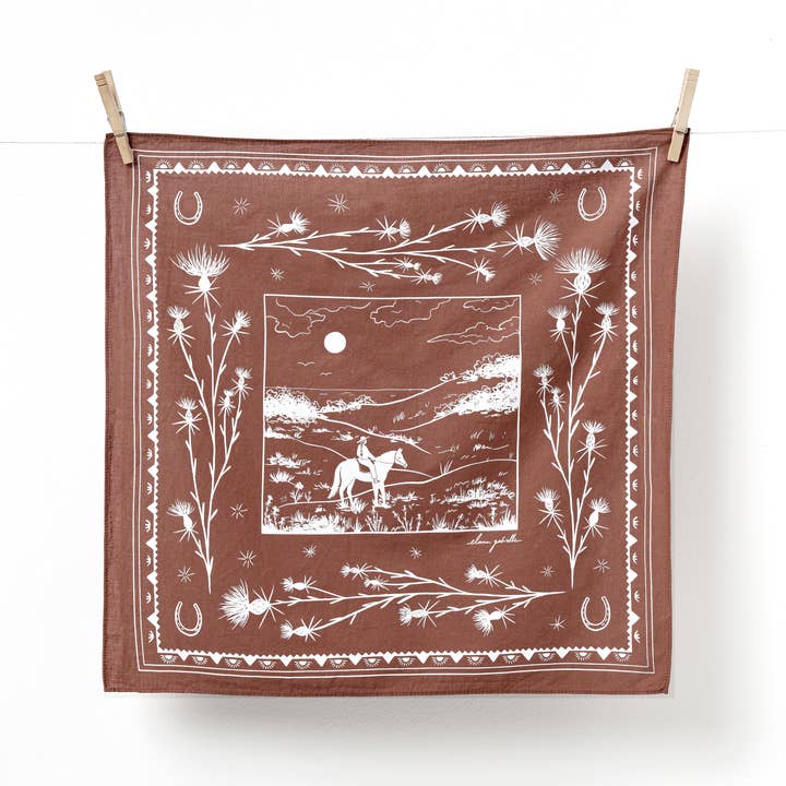Bandana de Pastizales - Accesorio de Paisaje Vaquera Occidental para venta al por mayor de Elana Gabrielle