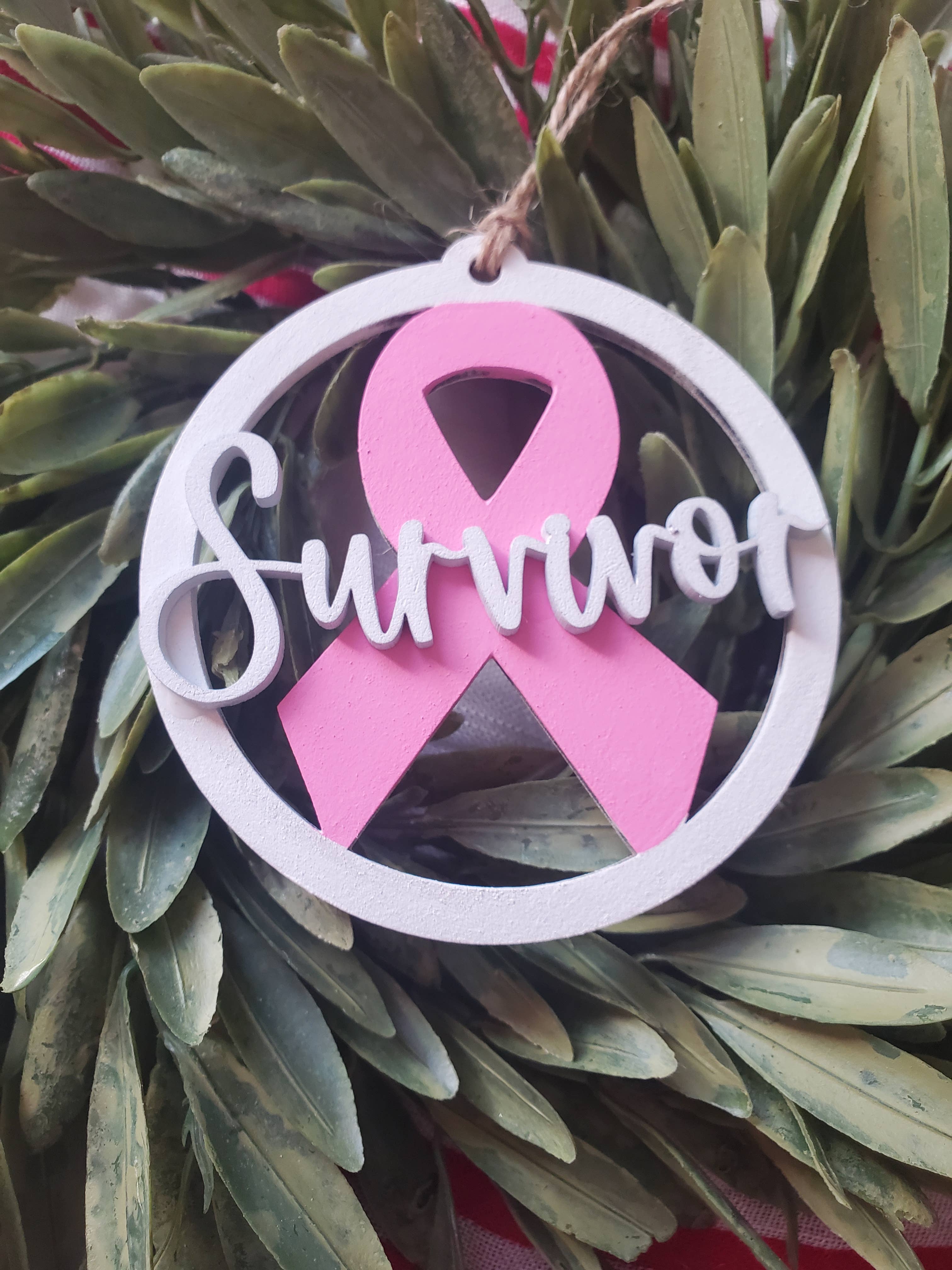 Heart n Sol - Vente Objets de décoration - Breloque/décoration Awareness Breast Cancer