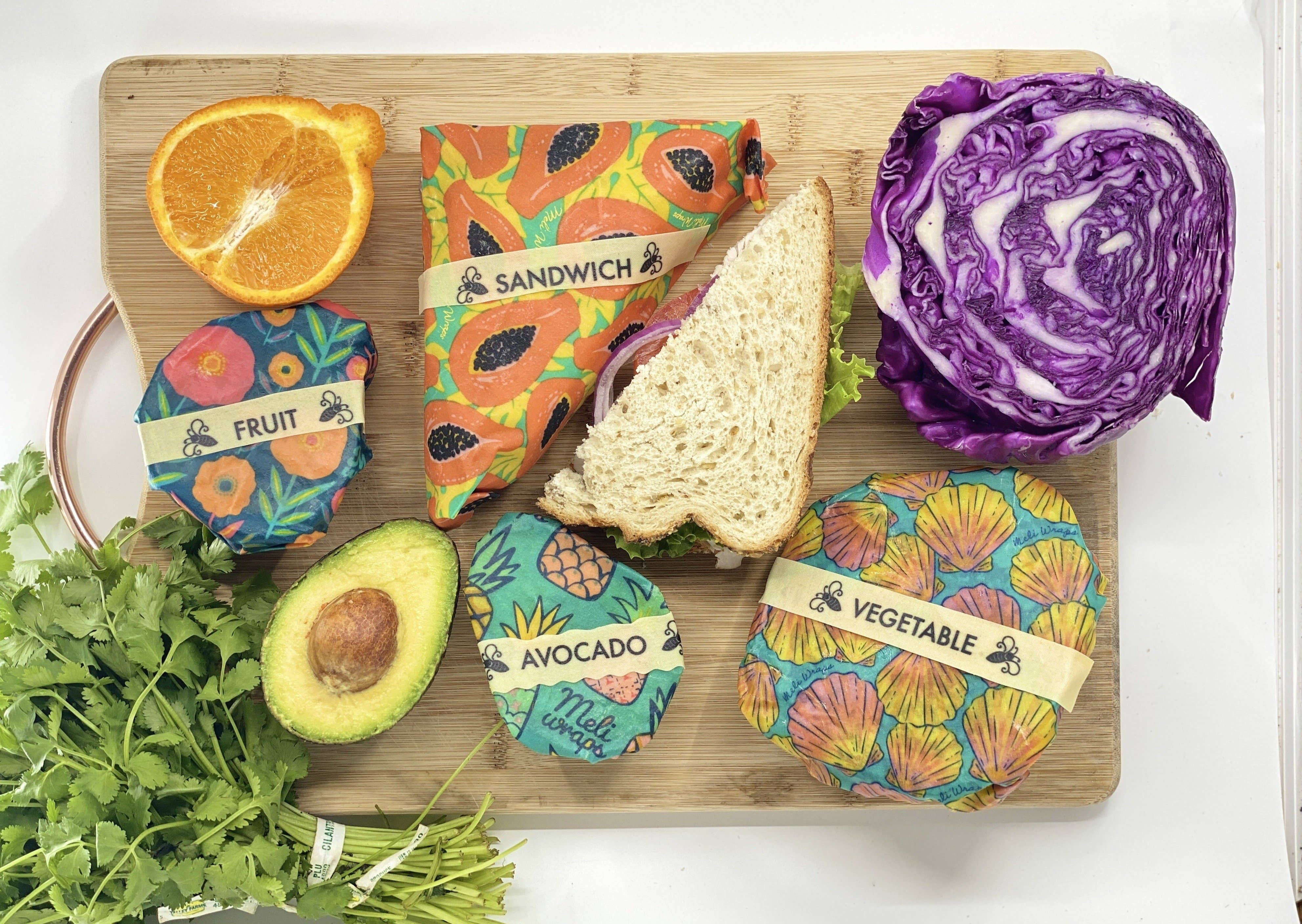 Meli Wraps - Wholesale Food Storage Wrap/Bag - Buzz Words Beeswax Wrap Food Labels8